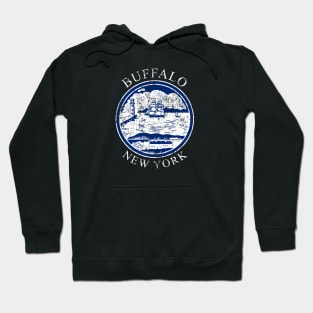 Seal of Buffalo New York - flag symbol logo emblem decal gift Hoodie